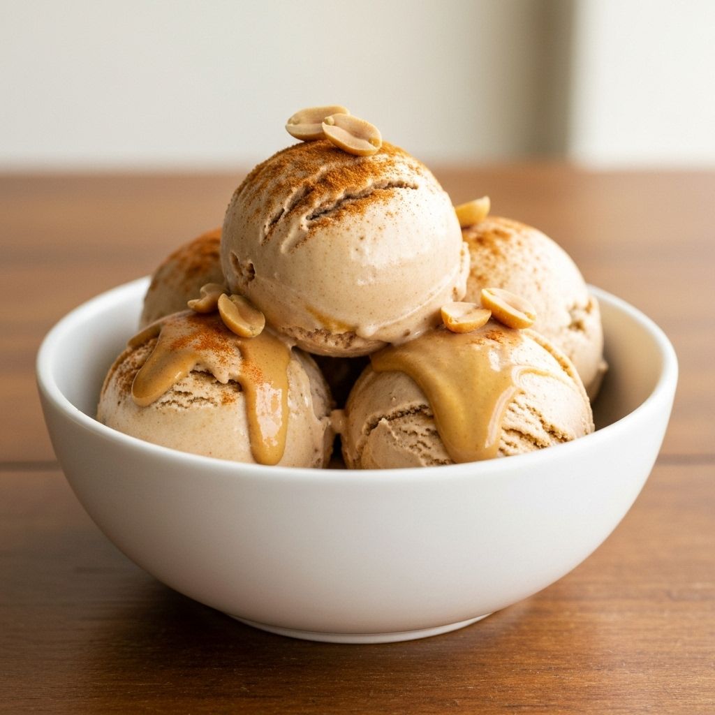 Peanut Butter Cinnamon Ice Cream 1L